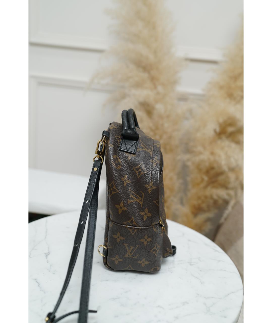 LOUIS VUITTON Черный рюкзак из канвы, фото 6