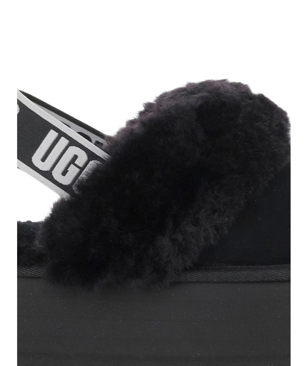 UGG Черные замшевые сабо, фото 5