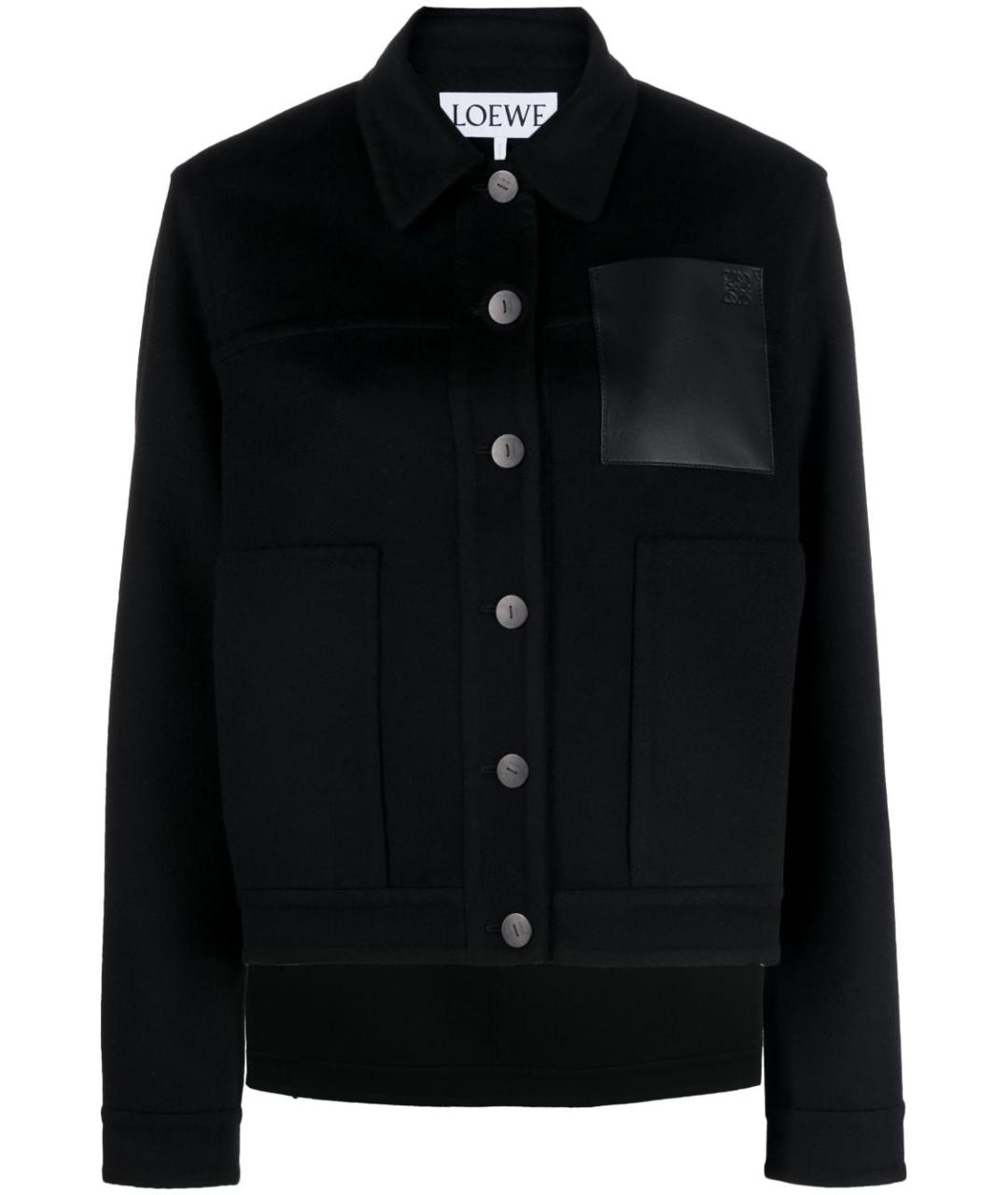 LOEWE Черная шерстяная куртка, фото 1