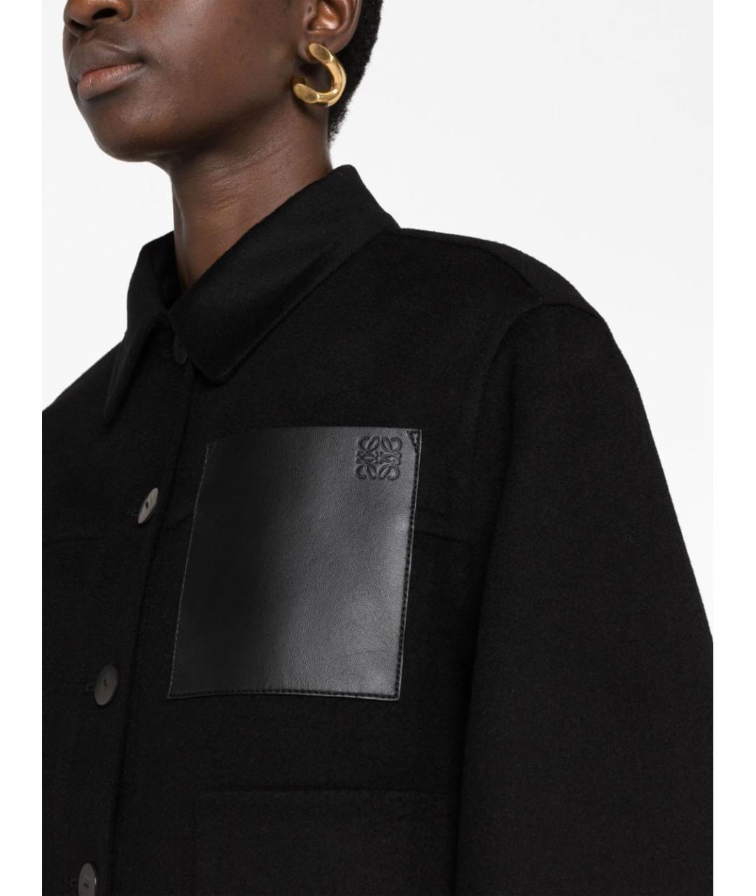 LOEWE Черная шерстяная куртка, фото 3