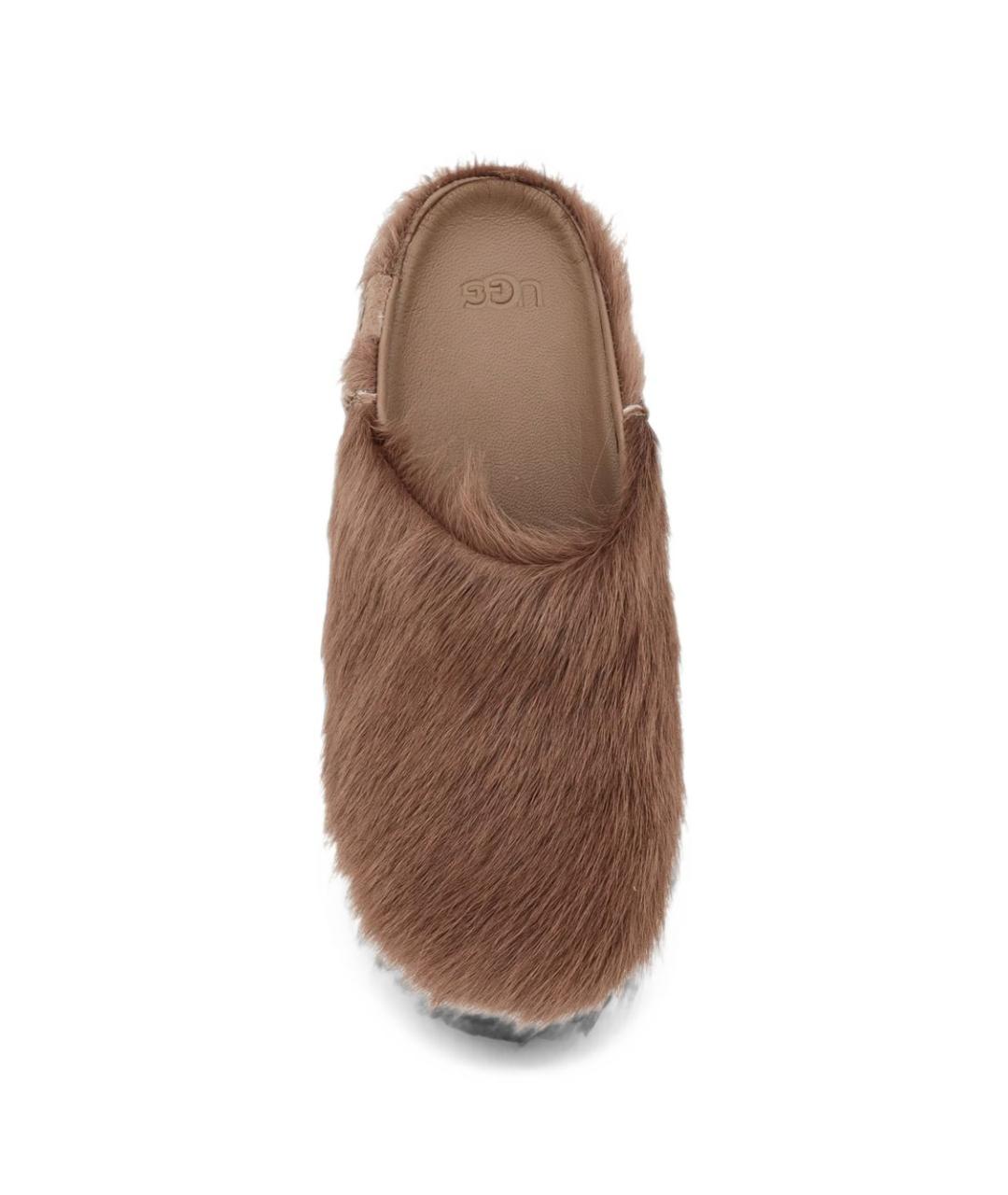 UGG Коричневые кожаные сабо, фото 3