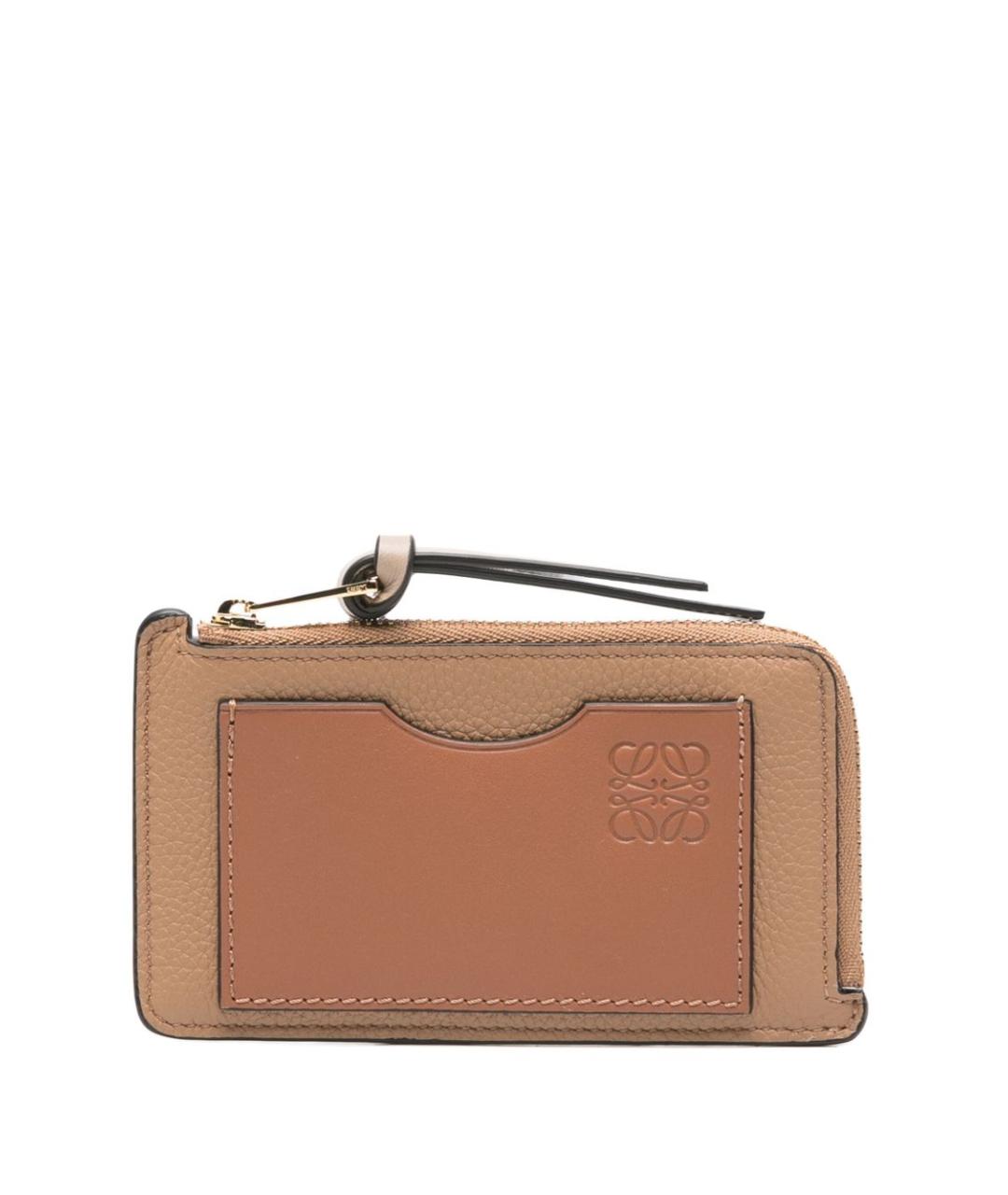 LOEWE Коричневый кожаный кошелек, фото 1