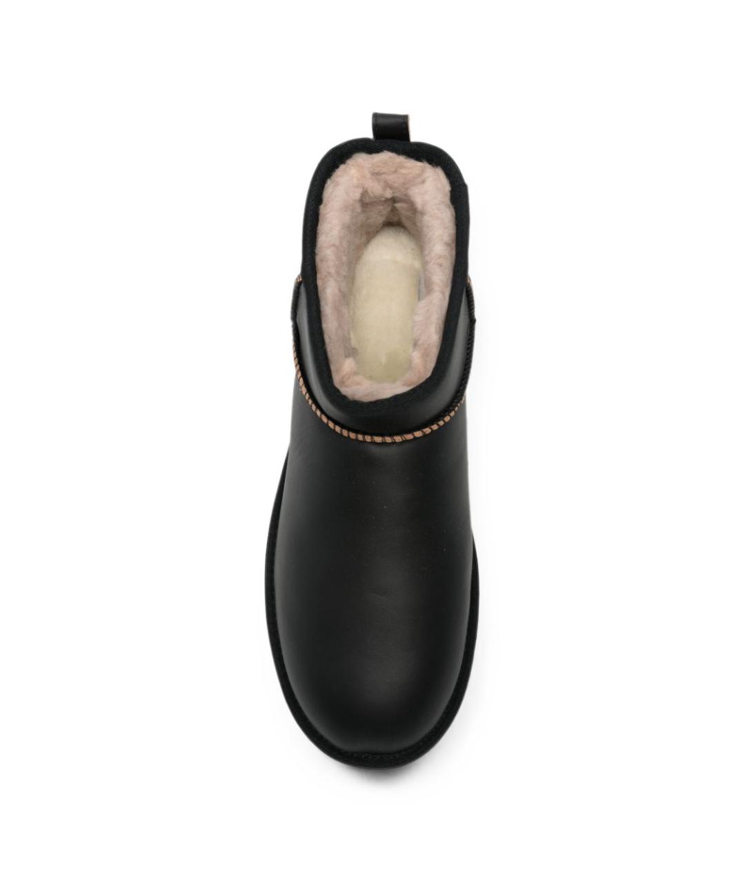 UGG Черные кожаные низкие ботинки, фото 2