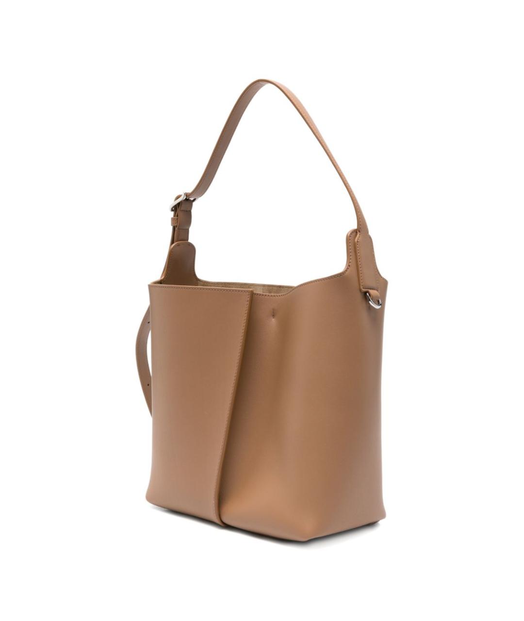 LOEWE Коричневая кожаная сумка через плечо, фото 3