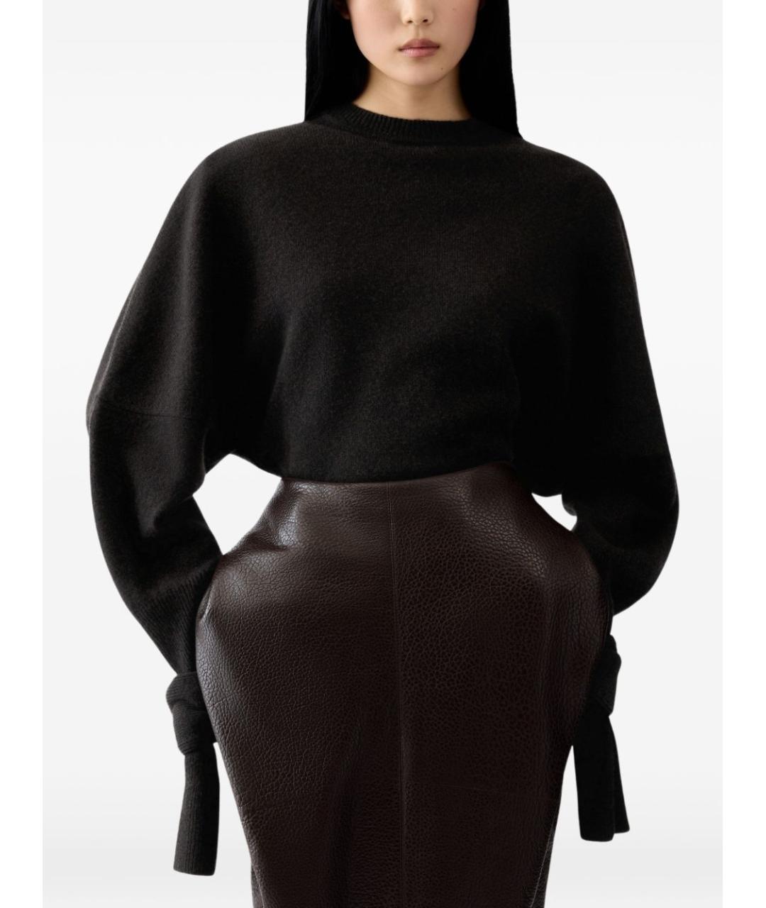 JACQUEMUS Коричневый шерстяной джемпер / свитер, фото 2