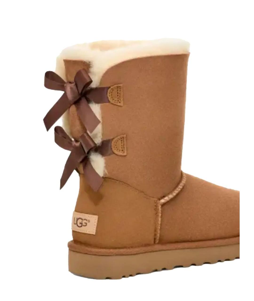 UGG Коричневые кожаные сапоги, фото 2