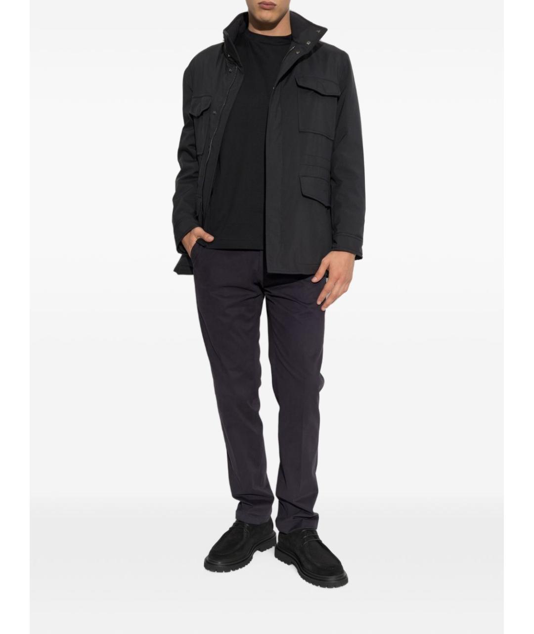 BRIONI Синие хлопковые повседневные брюки, фото 4