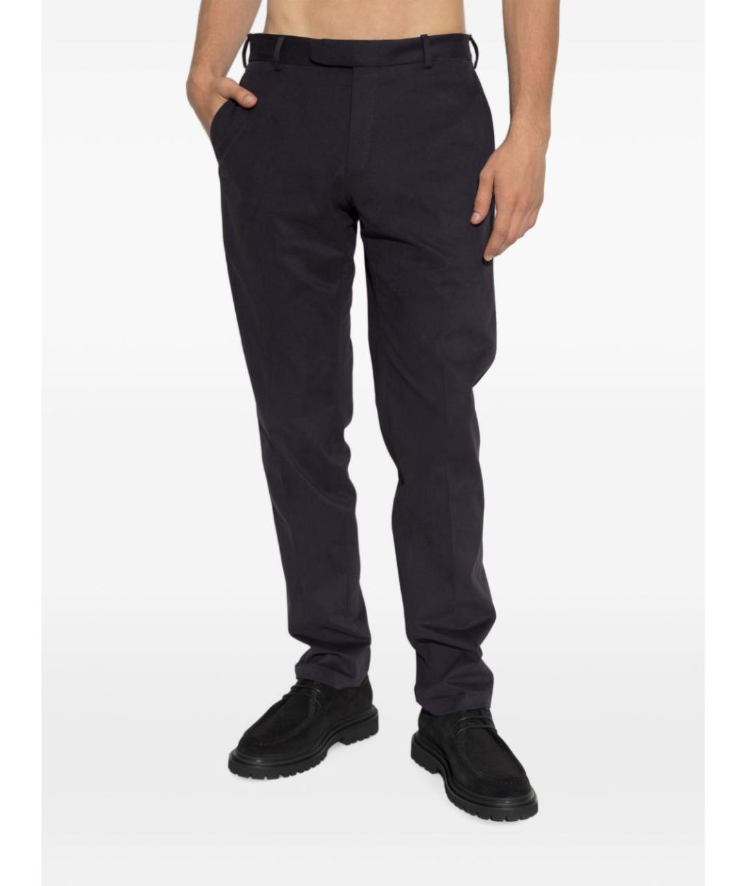 BRIONI Синие хлопковые повседневные брюки, фото 2