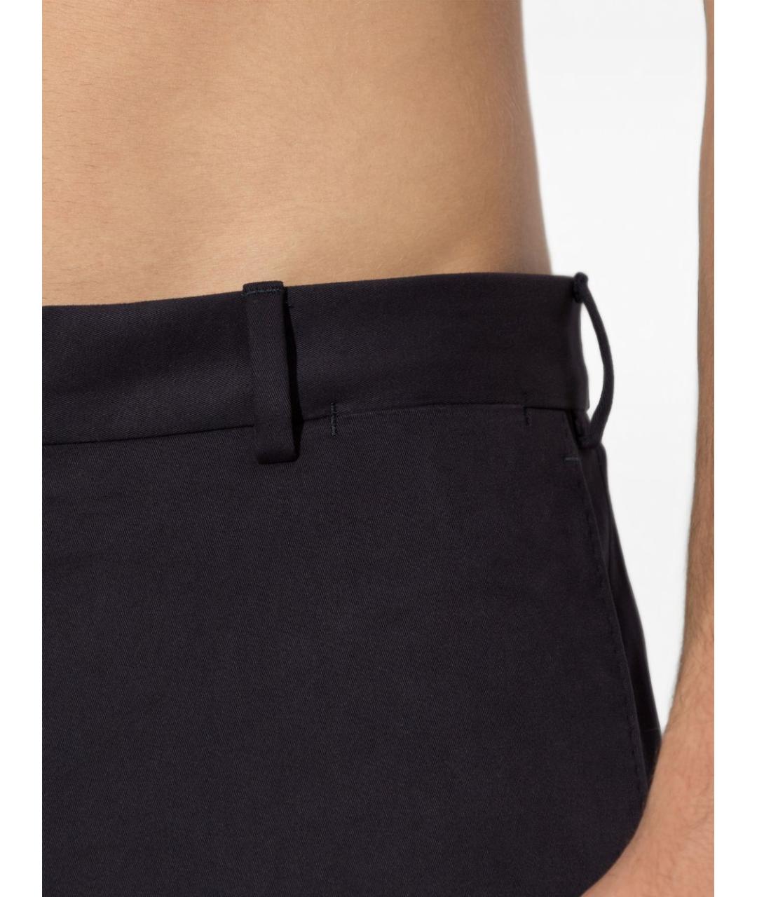 BRIONI Синие хлопковые повседневные брюки, фото 3