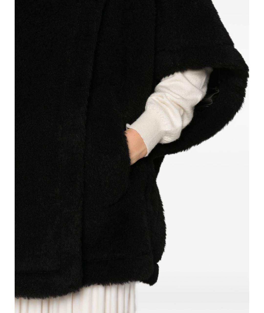 MAX MARA Черная шерстяная шуба, фото 5