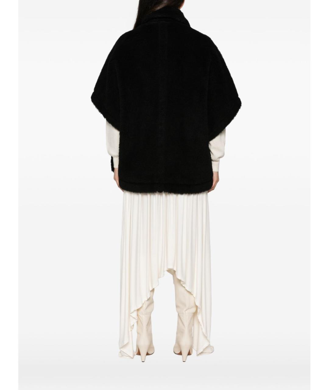 MAX MARA Черная шерстяная шуба, фото 2