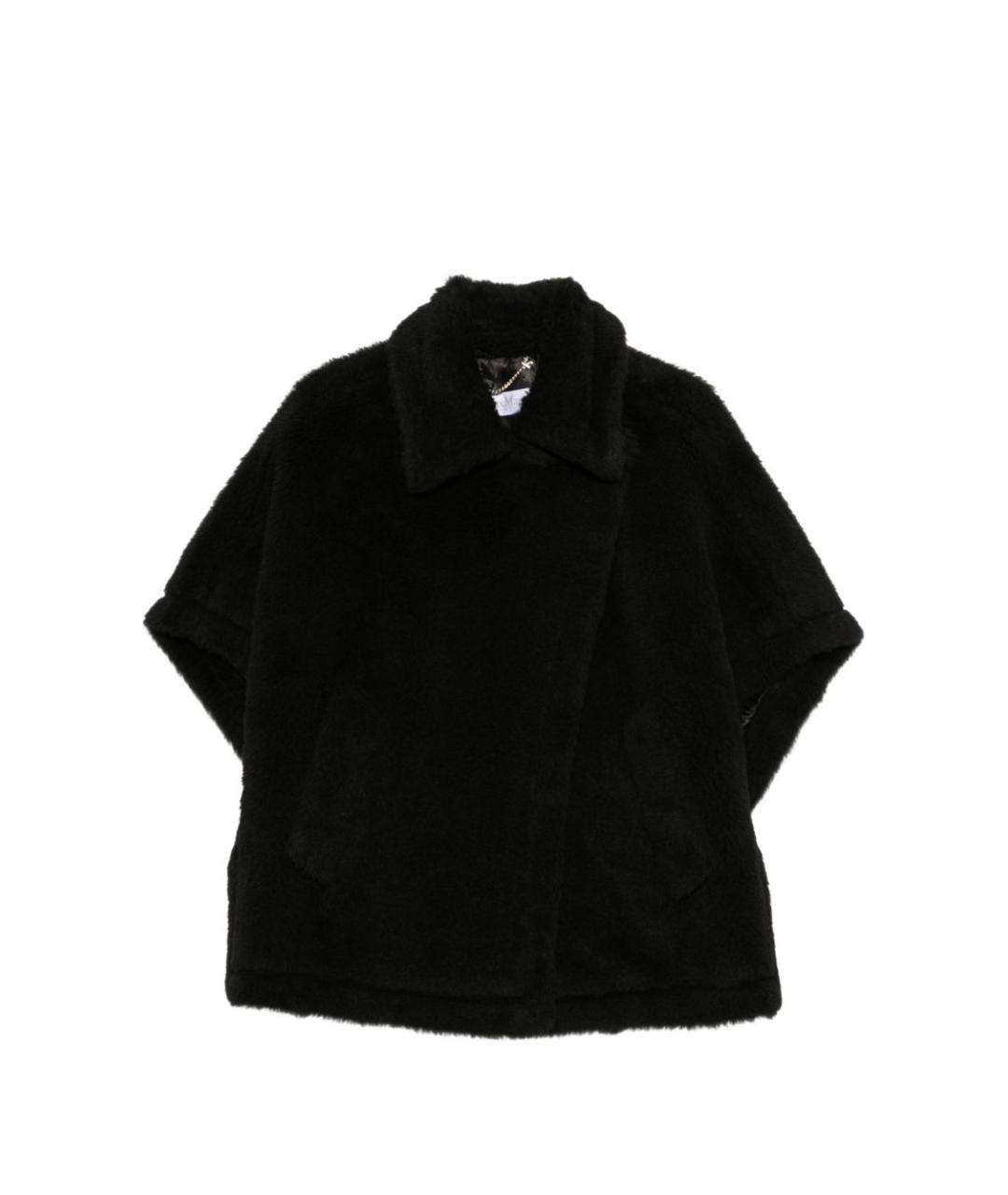 MAX MARA Черная шерстяная шуба, фото 1