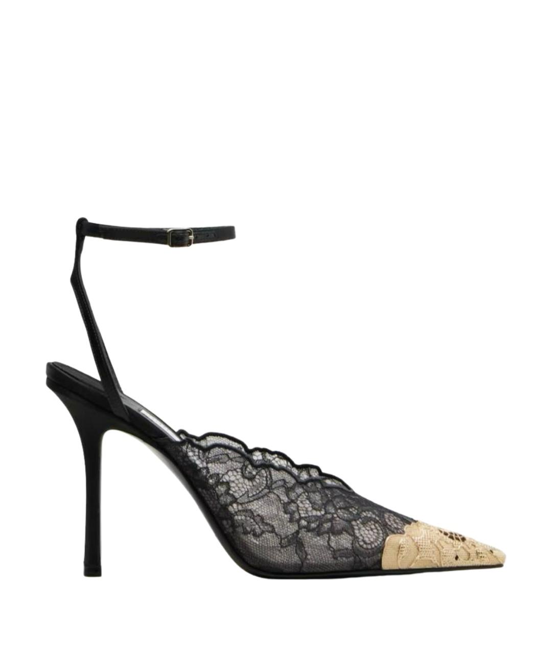 JIMMY CHOO Черные текстильные туфли, фото 1