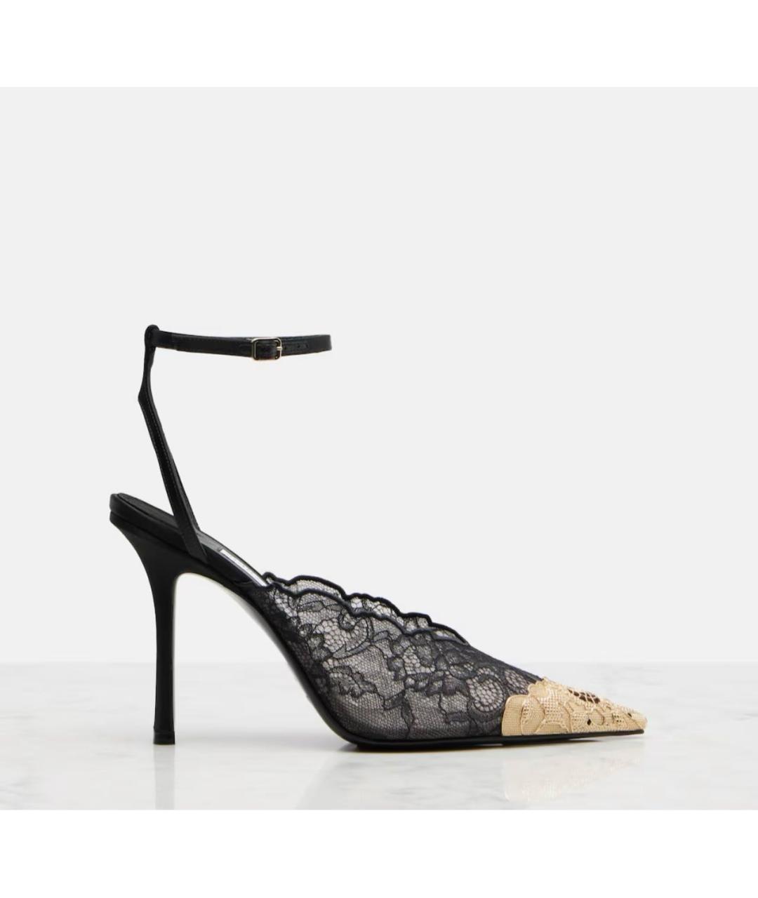 JIMMY CHOO Черные текстильные туфли, фото 4