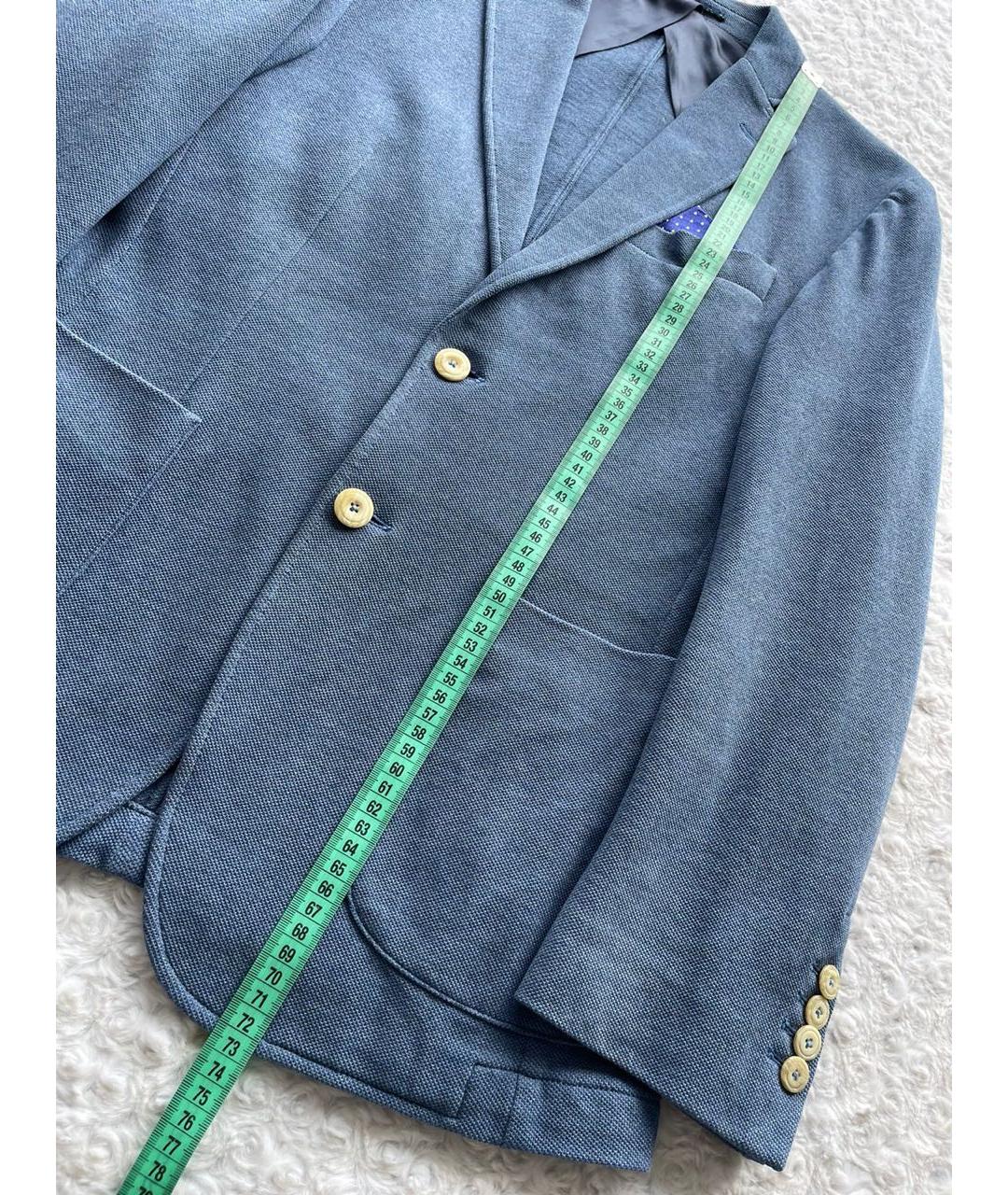 HACKETT Синий хлопковый пиджак, фото 3