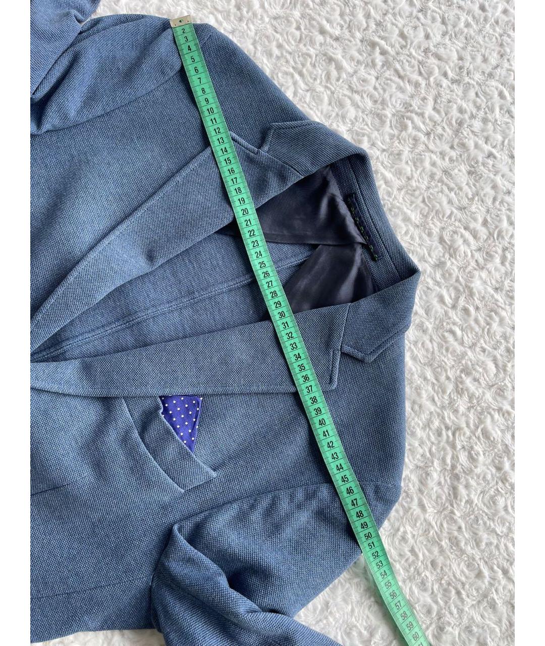 HACKETT Синий хлопковый пиджак, фото 6