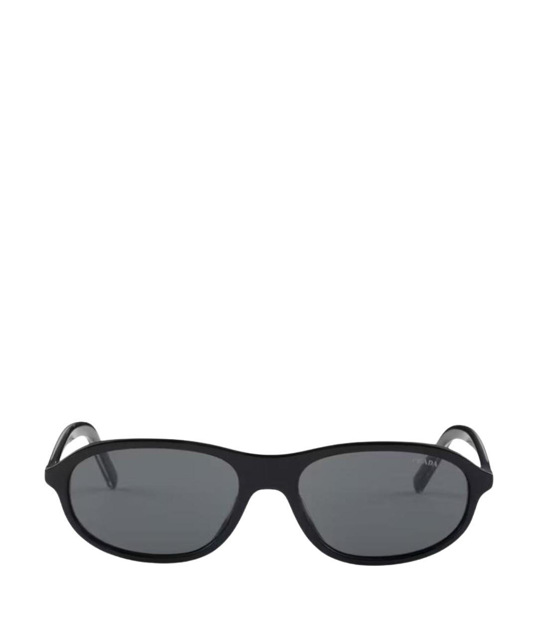 PRADA Черные пластиковые солнцезащитные очки, фото 1