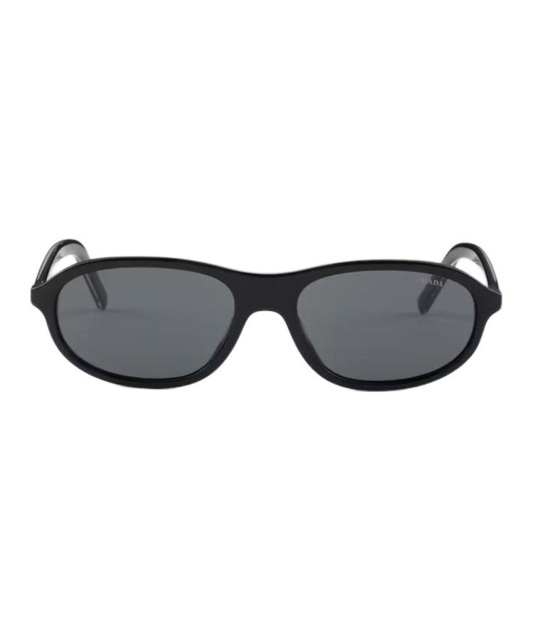 PRADA Черные пластиковые солнцезащитные очки, фото 5