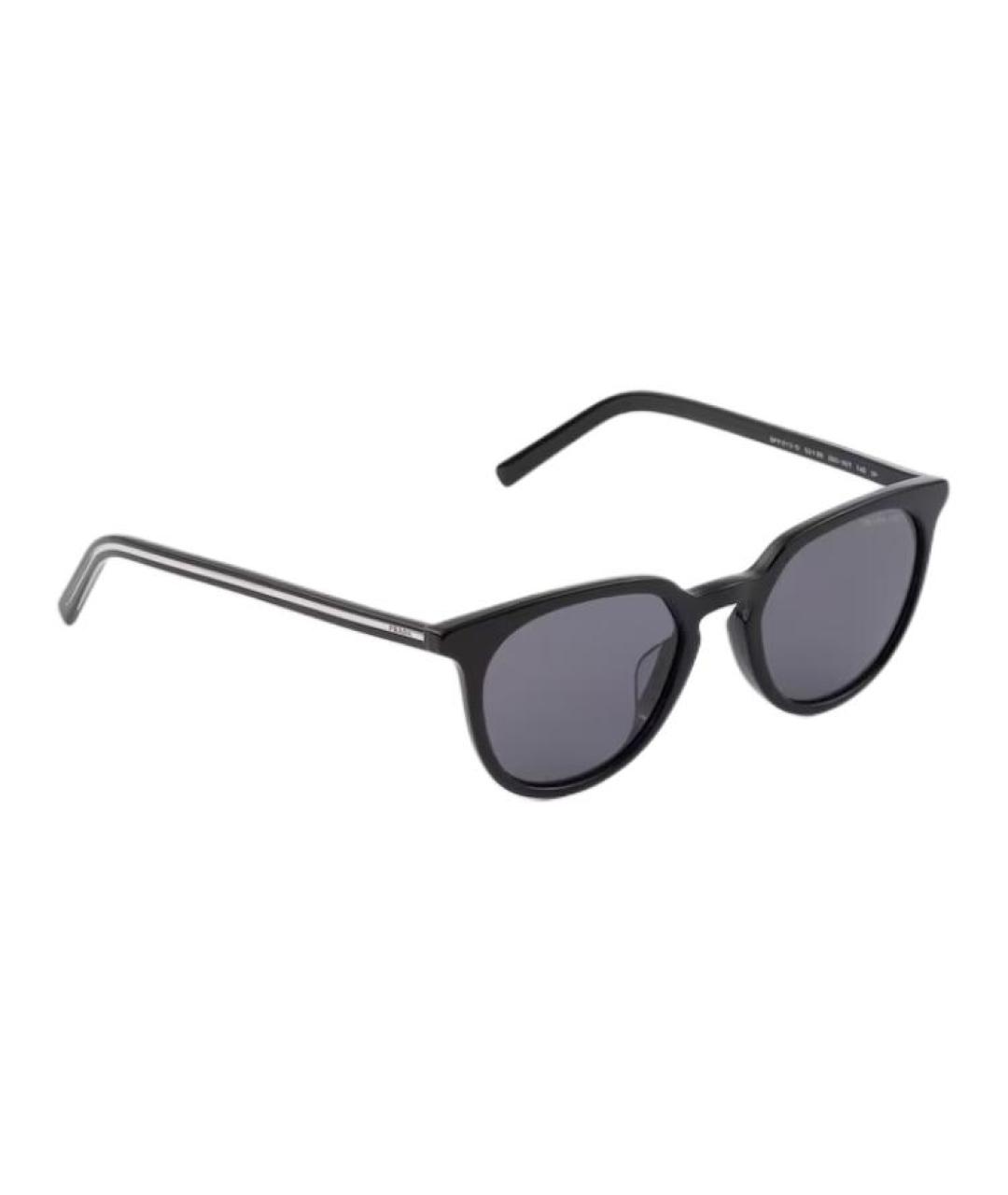 PRADA Черные пластиковые солнцезащитные очки, фото 3