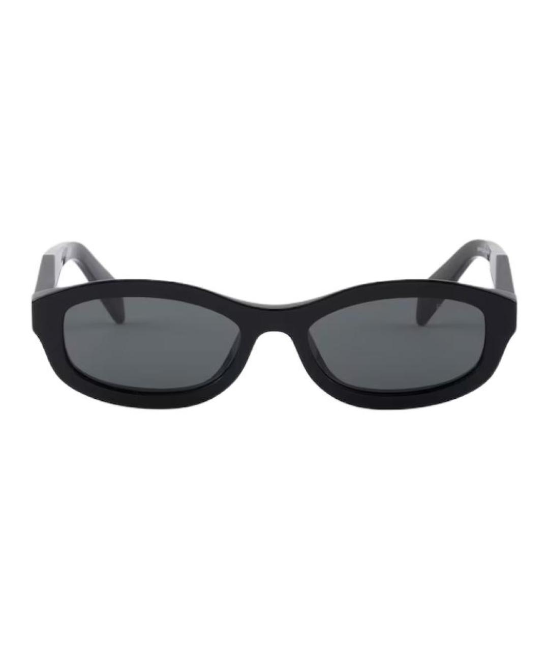PRADA Черные пластиковые солнцезащитные очки, фото 2