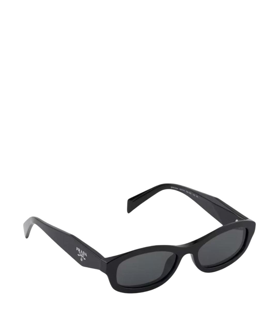 PRADA Черные пластиковые солнцезащитные очки, фото 1