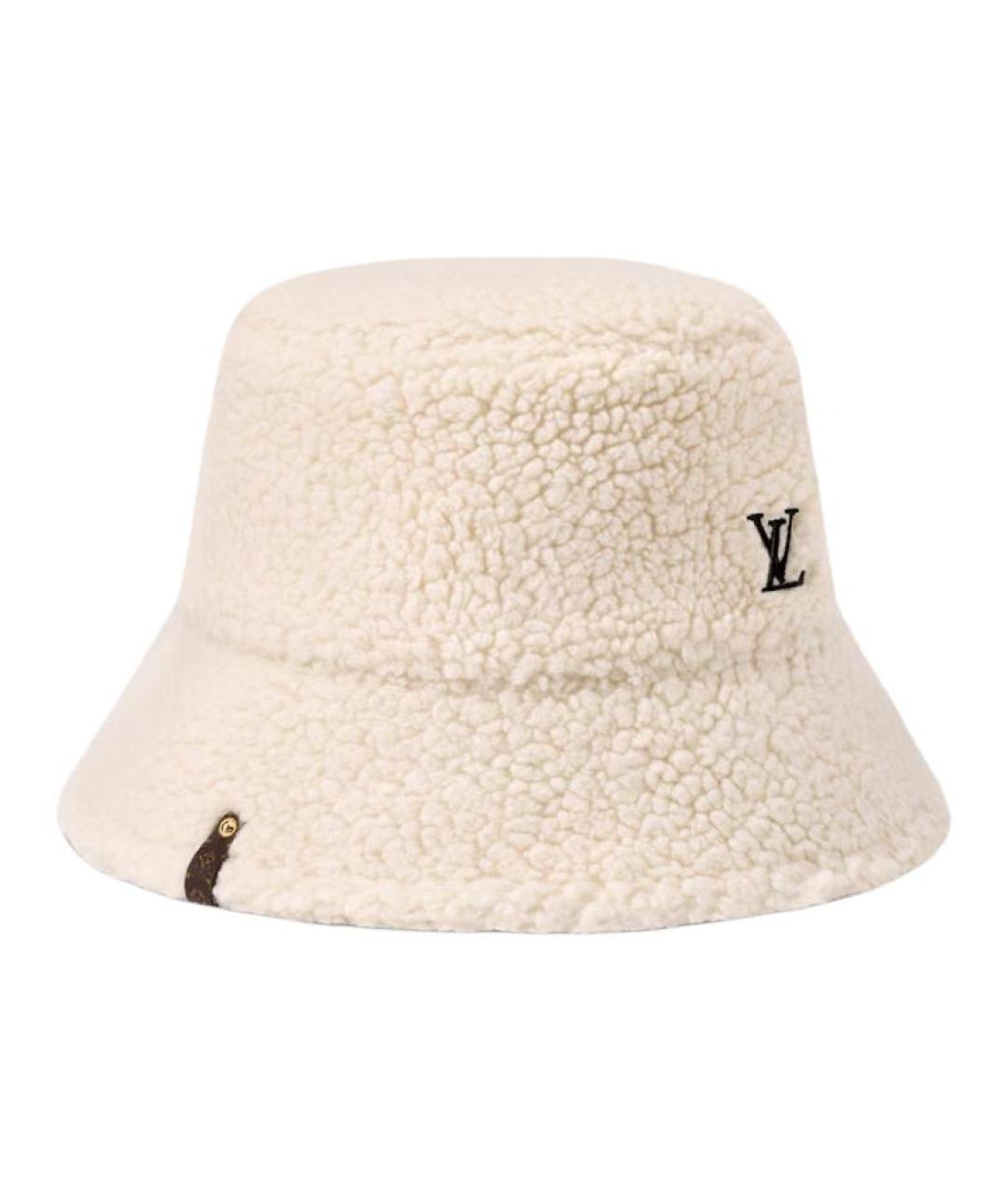 LOUIS VUITTON Бежевая шерстяная панама, фото 2