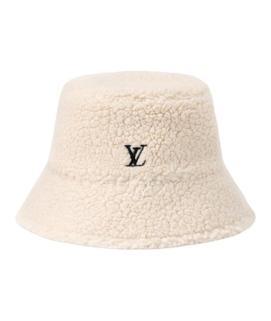 LOUIS VUITTON Бежевая шерстяная панама, фото 1