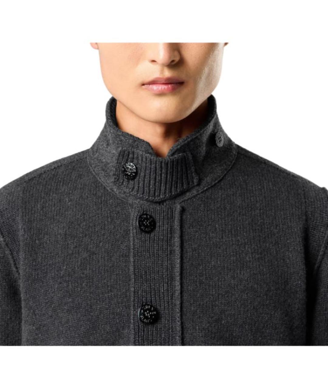 STONE ISLAND Серый джемпер / свитер, фото 3