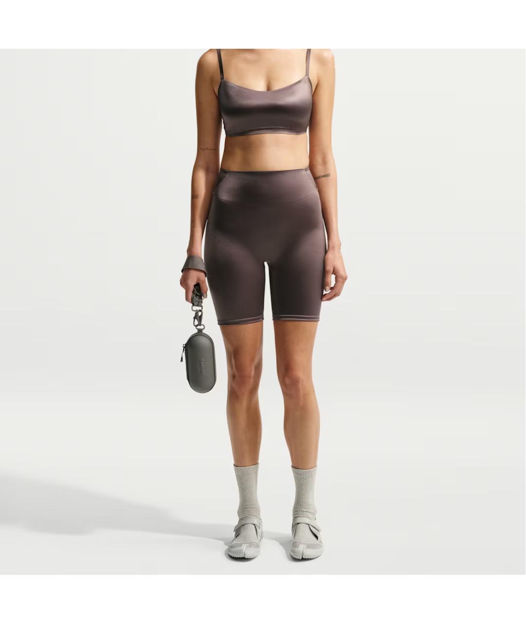 NIKE Бежевые спортивные брюки и шорты, фото 2