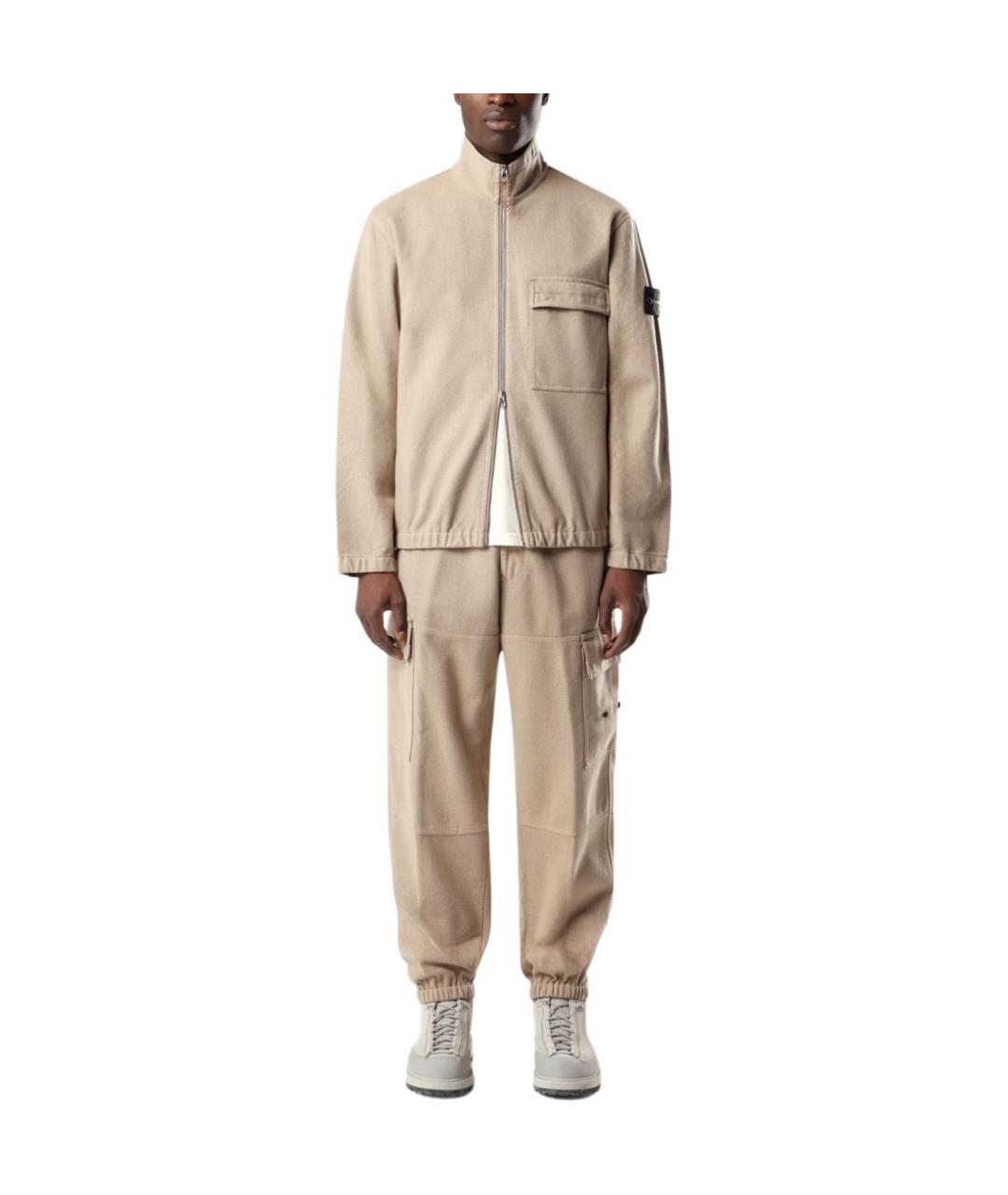 STONE ISLAND Бежевая куртка, фото 4