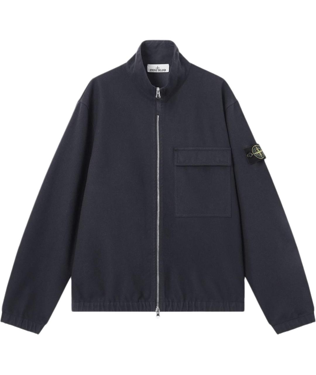 STONE ISLAND Темно-синяя куртка, фото 1