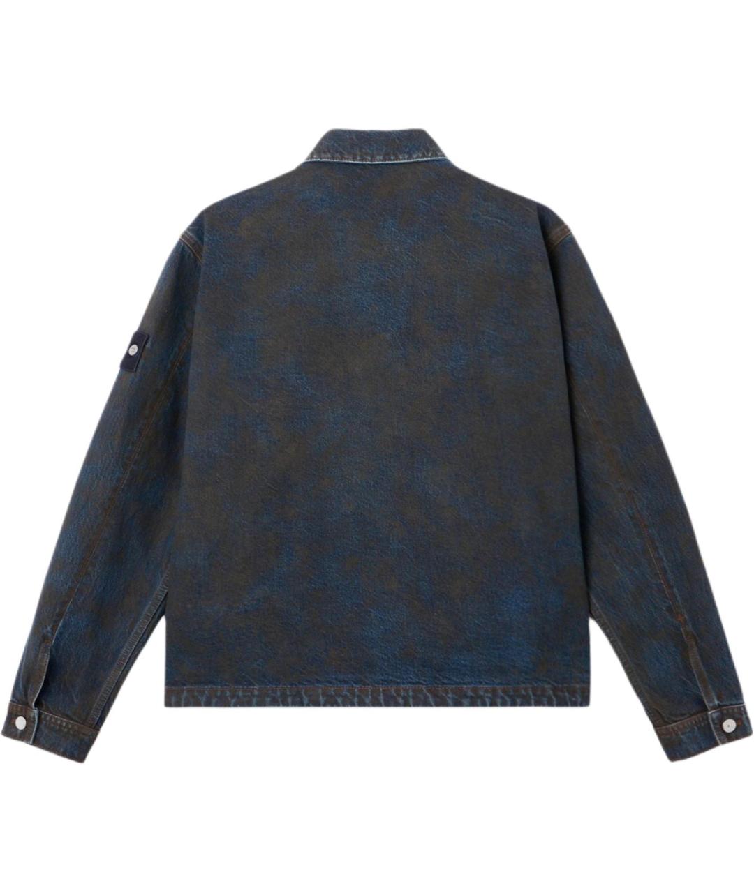 STONE ISLAND Синяя деним куртка, фото 2