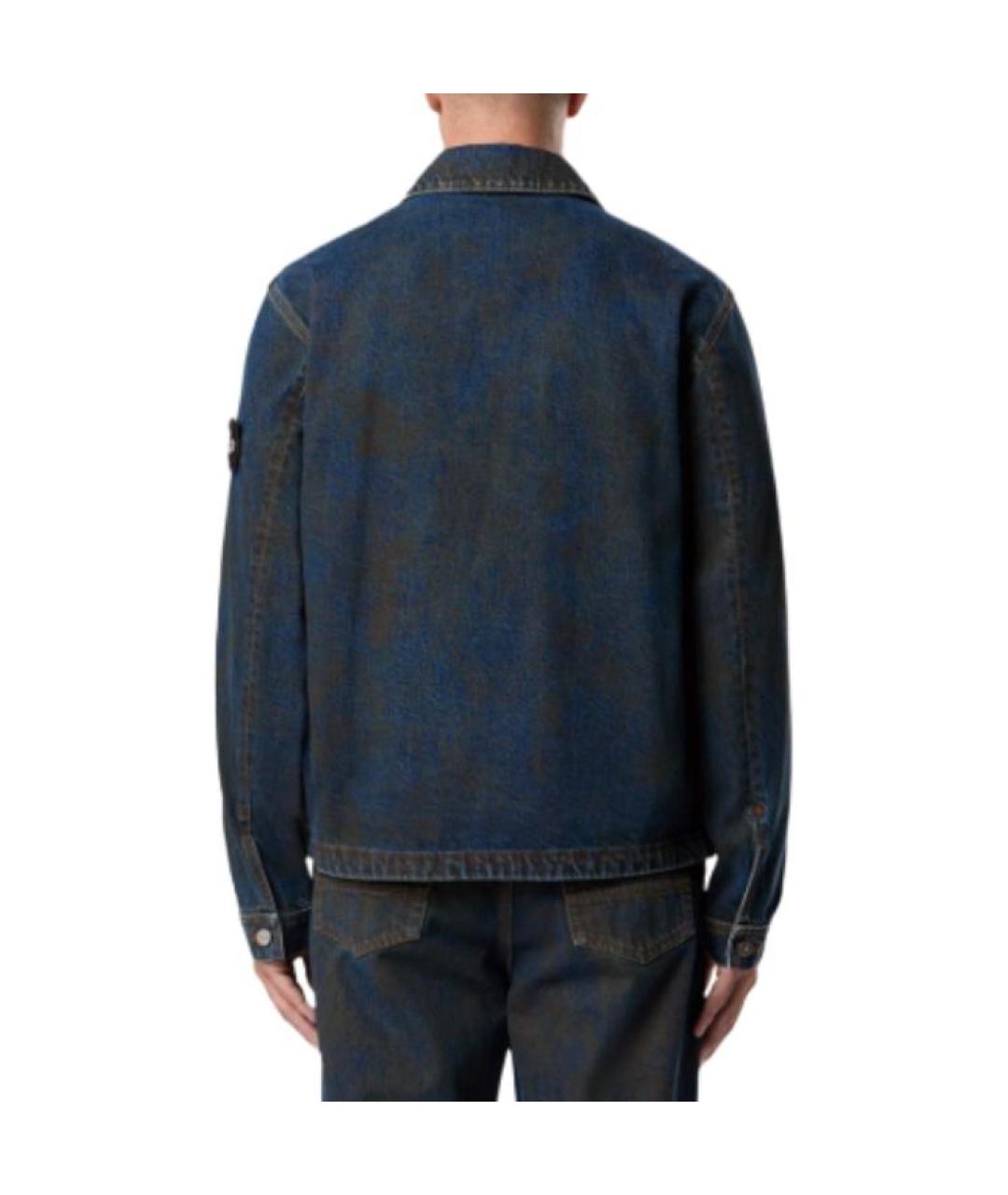 STONE ISLAND Синяя деним куртка, фото 4