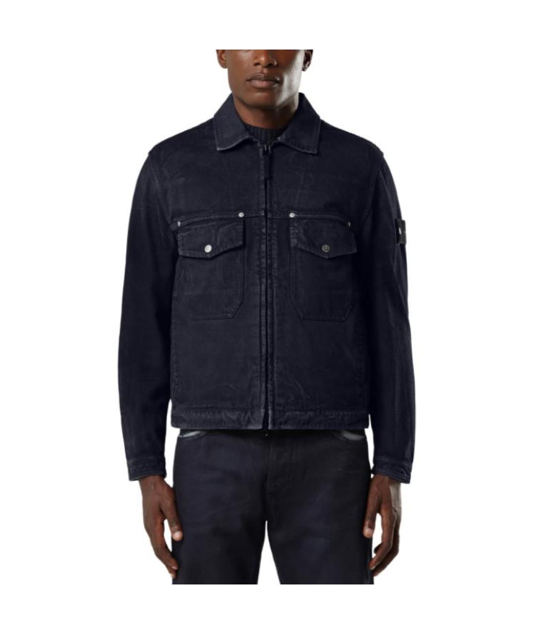 STONE ISLAND Синяя деним куртка, фото 3