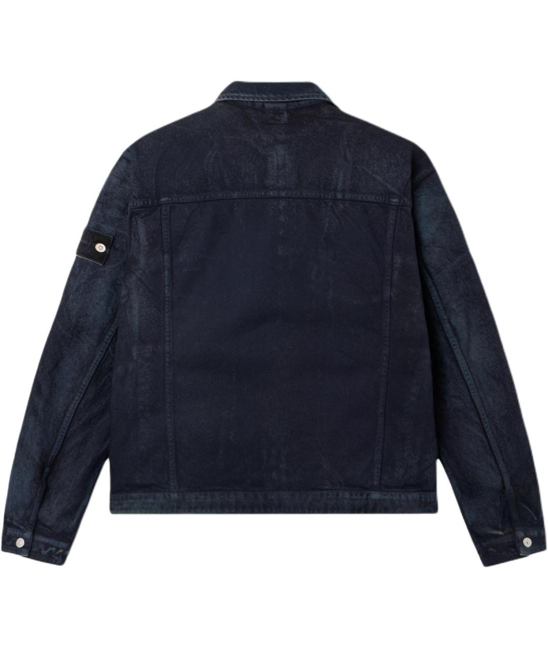 STONE ISLAND Синяя деним куртка, фото 2