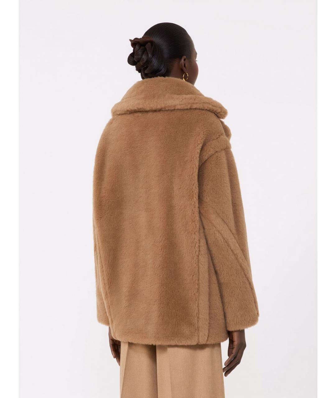 MAX MARA Бежевое шерстяное пальто, фото 4