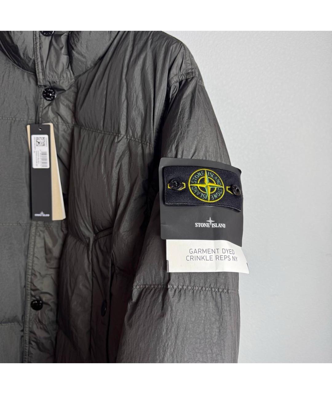STONE ISLAND Черная нейлоновая куртка, фото 5