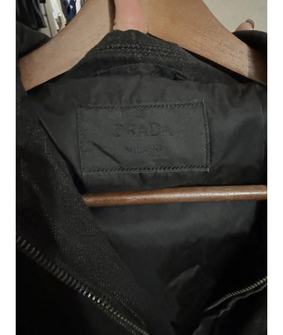 PRADA Антрацитовая деним куртка, фото 3
