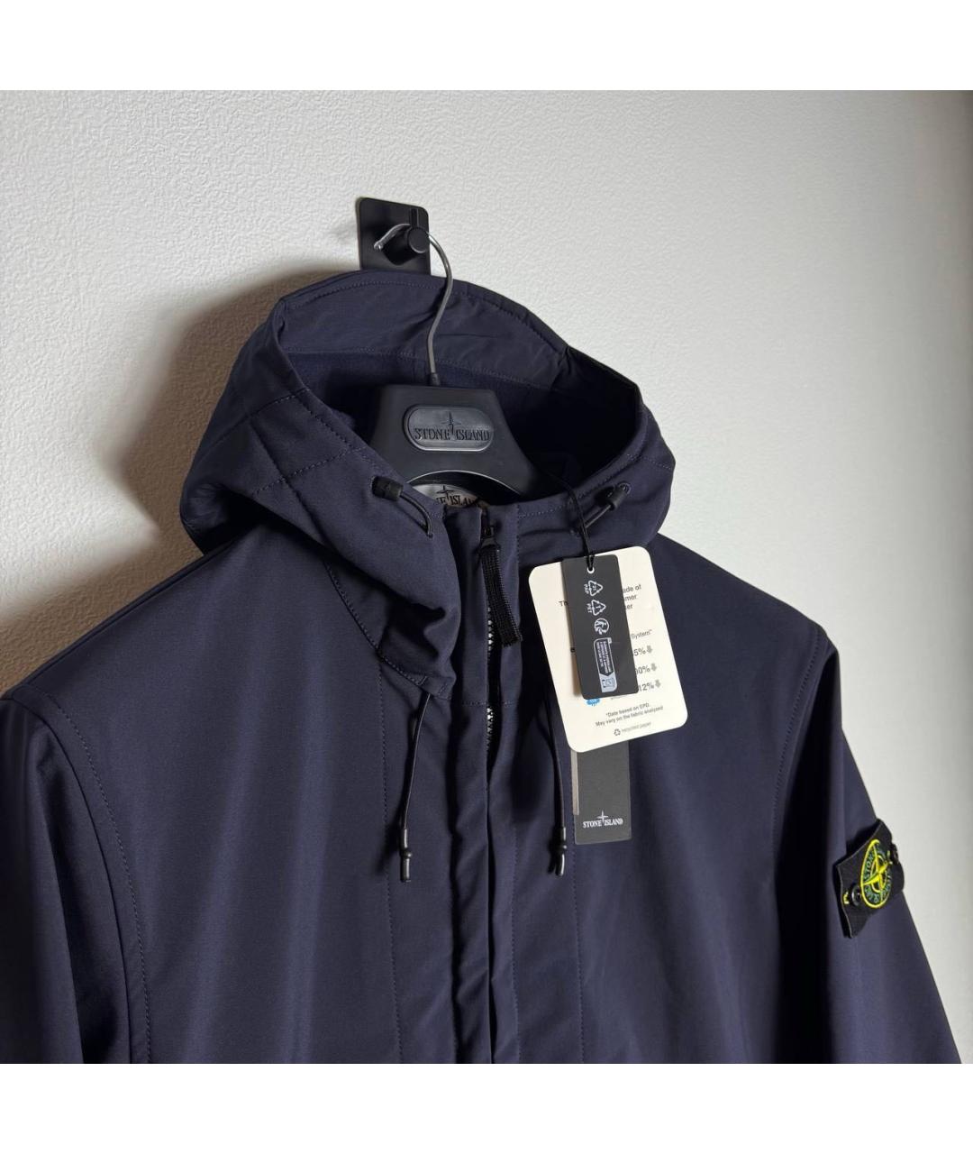 STONE ISLAND Темно-синяя куртка, фото 2