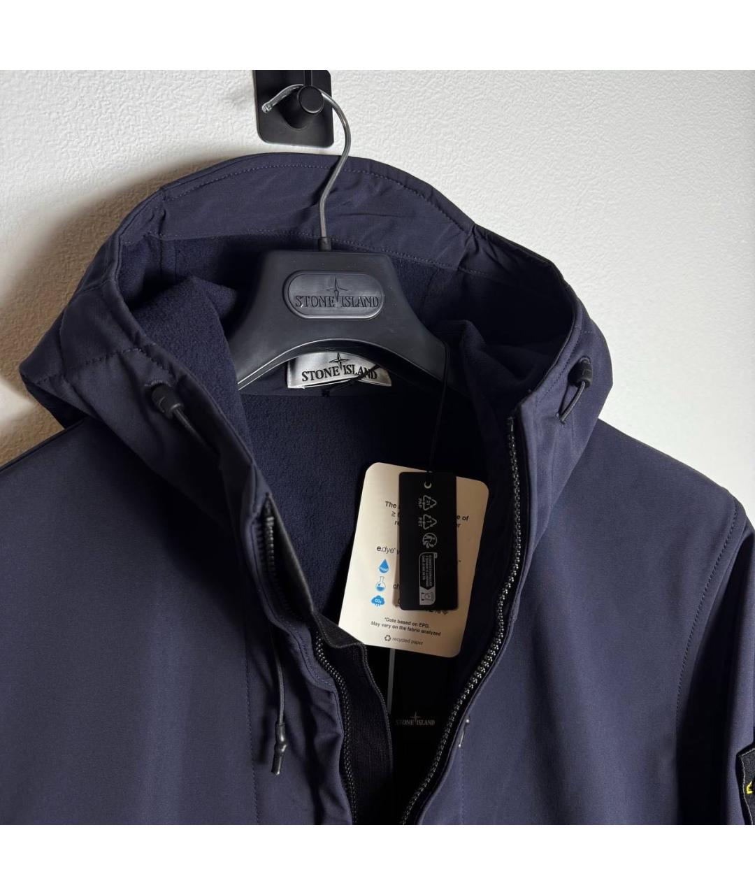 STONE ISLAND Темно-синяя куртка, фото 5