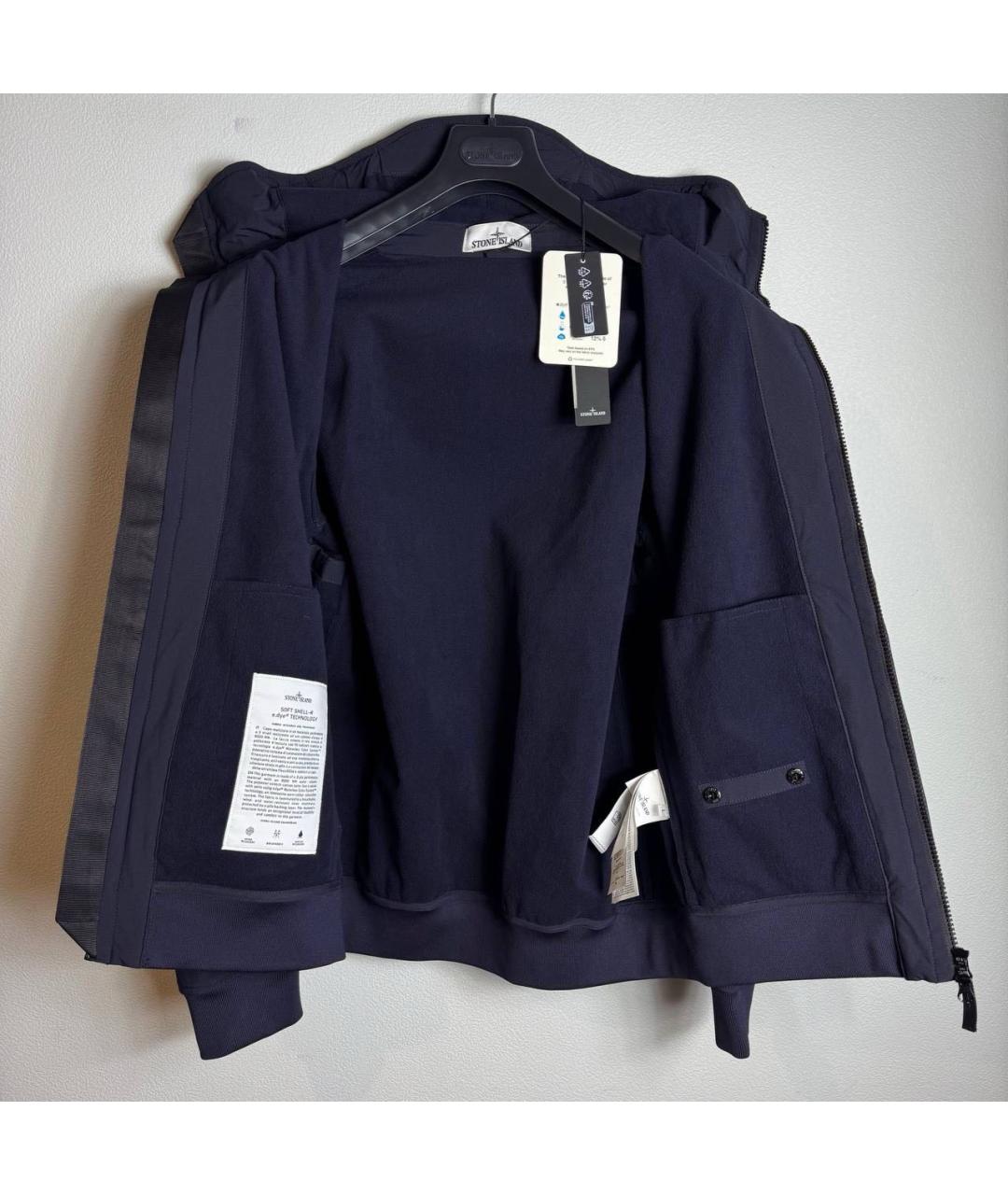 STONE ISLAND Темно-синяя куртка, фото 4