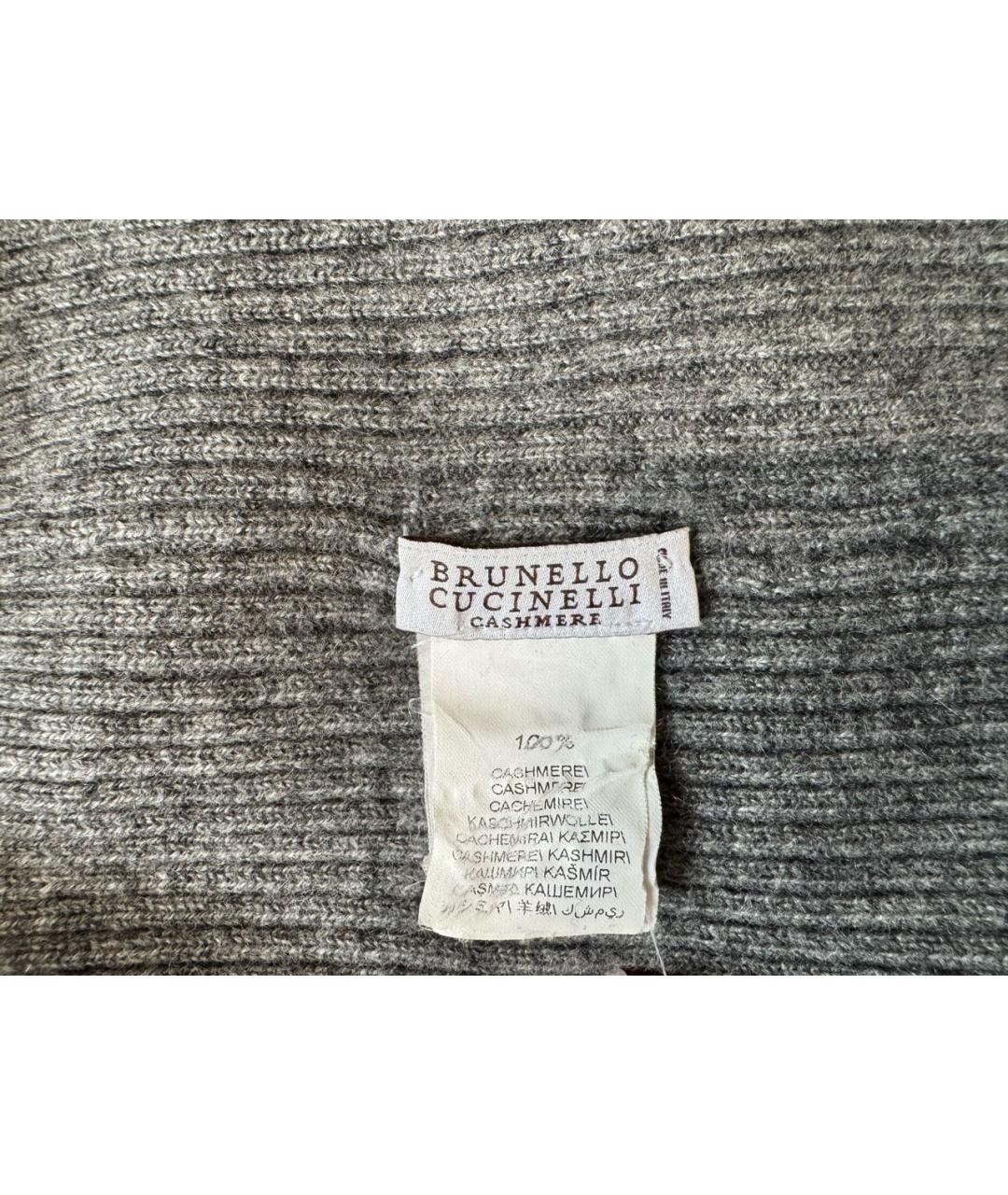BRUNELLO CUCINELLI Бежевая кашемировая шапка, фото 5