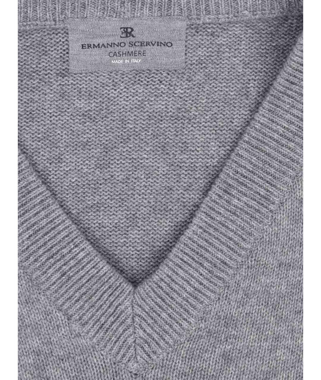 ERMANNO SCERVINO Серое кашемировое повседневное платье, фото 4