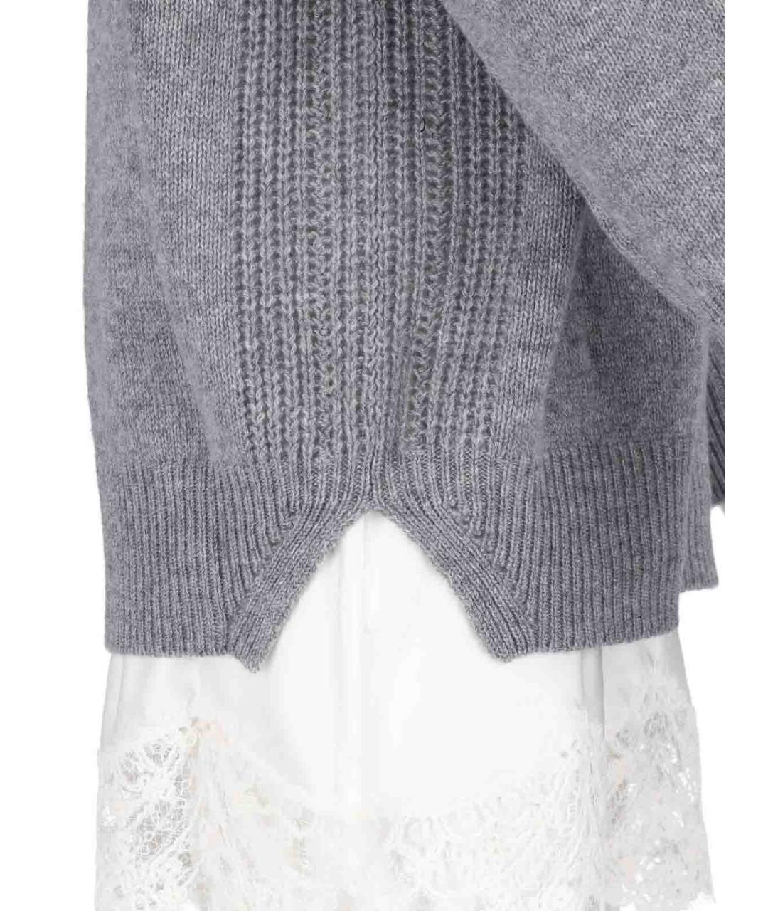 ERMANNO SCERVINO Серое кашемировое повседневное платье, фото 3