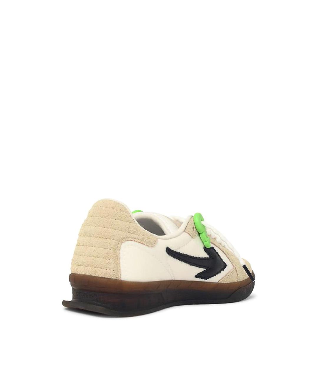 OFF-WHITE Мульти кожаные низкие кроссовки / кеды, фото 3