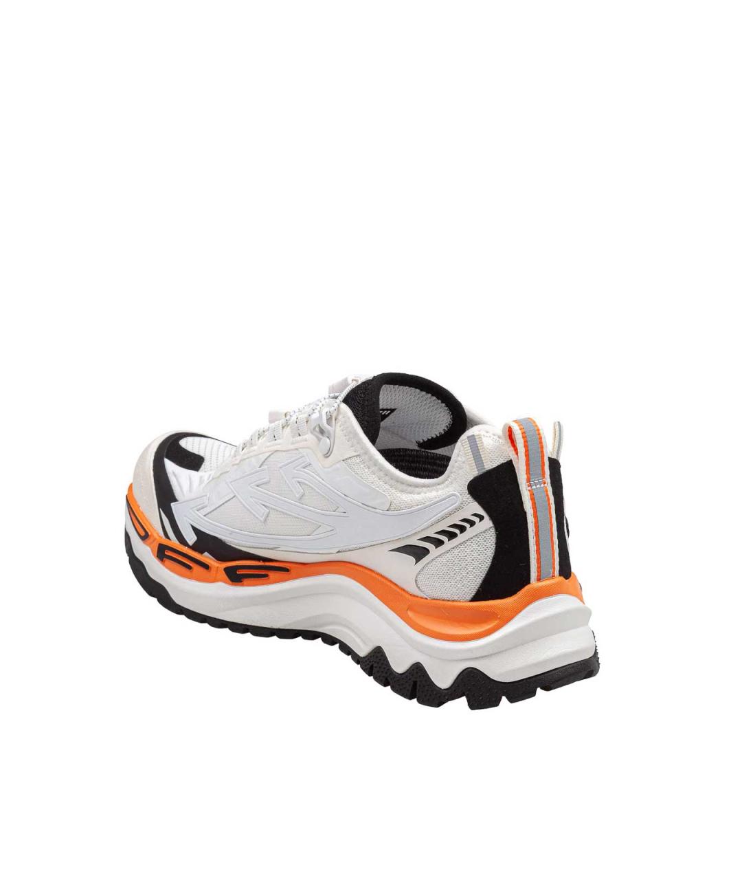 OFF-WHITE Белые текстильные низкие кроссовки / кеды, фото 4