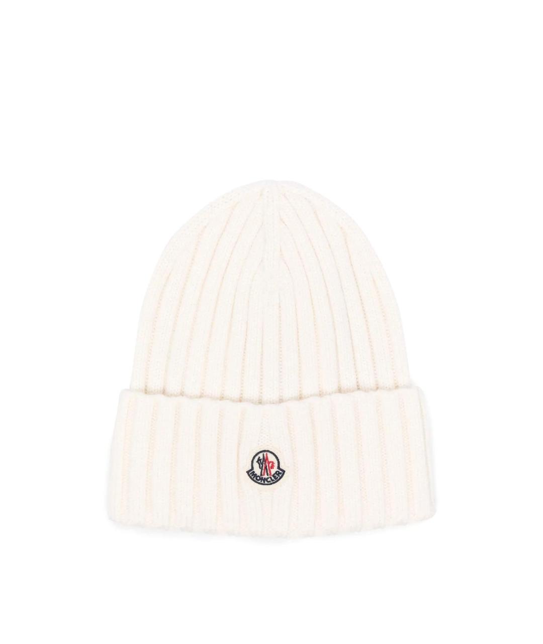 MONCLER Белая шапка, фото 1