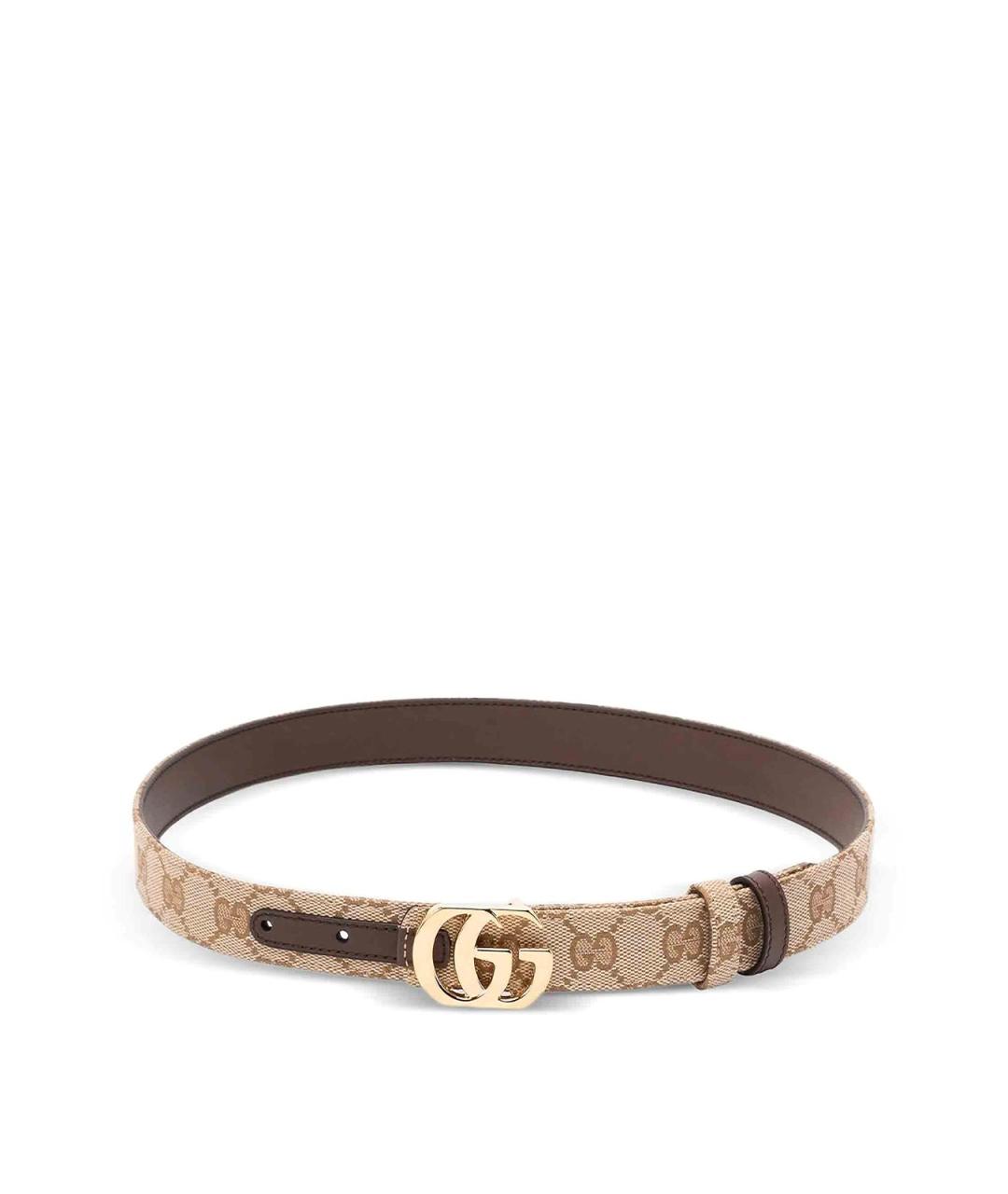 GUCCI Бежевый ремень, фото 1