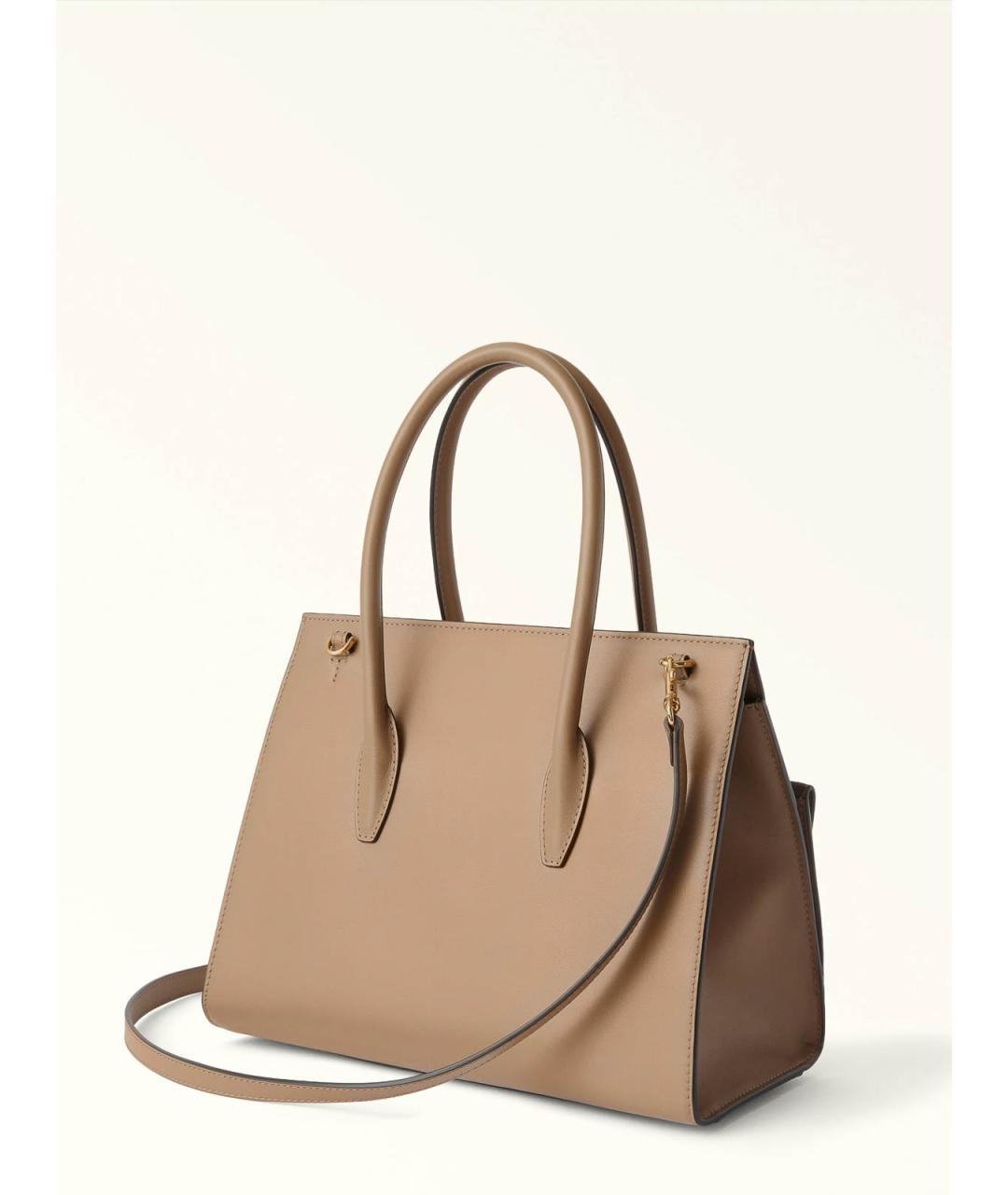 FURLA Коричневая кожаная сумка тоут, фото 3