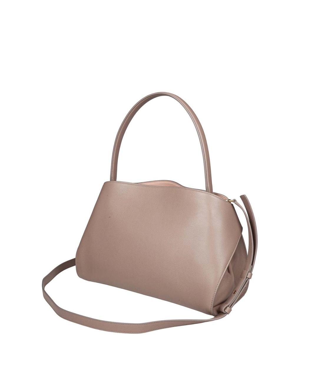 FERRAGAMO Бежевая кожаная сумка тоут, фото 3